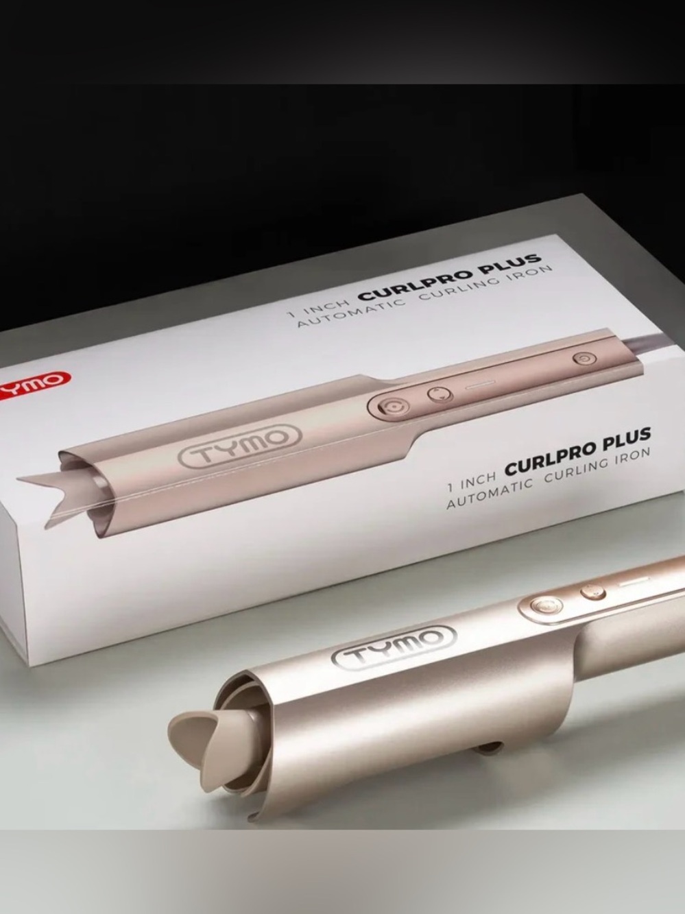 Tymo Curlpro Plus Curling Iron NWT Anti-Scald Anti-Tangle Salon-Quality Curls